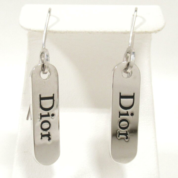 美品】ディオール ロゴ ピアス シルバー アクセサリー 720 美品✨Dior  
