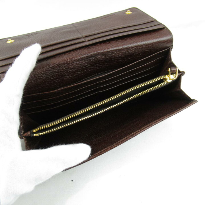 楽天市場】プラダ ZIP長財布 財布 メンズ レディース レザー ブラウン