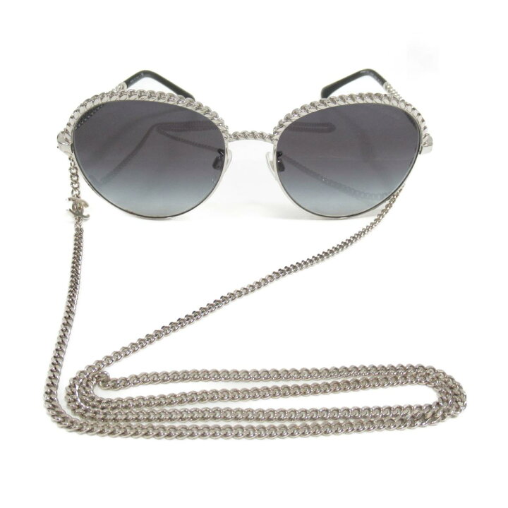 楽天市場】シャネル チェーン付きサングラス レディース メッキ  
