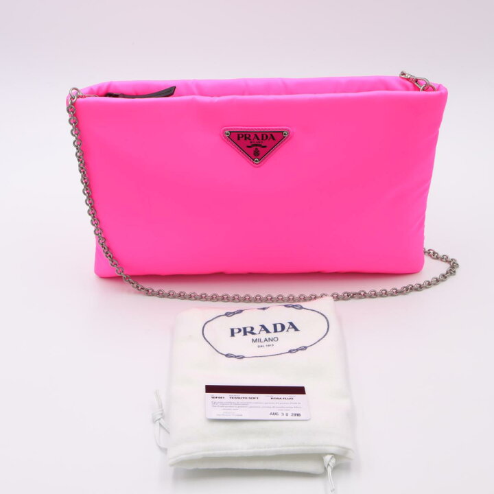 楽天市場】プラダ ナイロン チェーンショルダーバッグ クラッチバッグ  