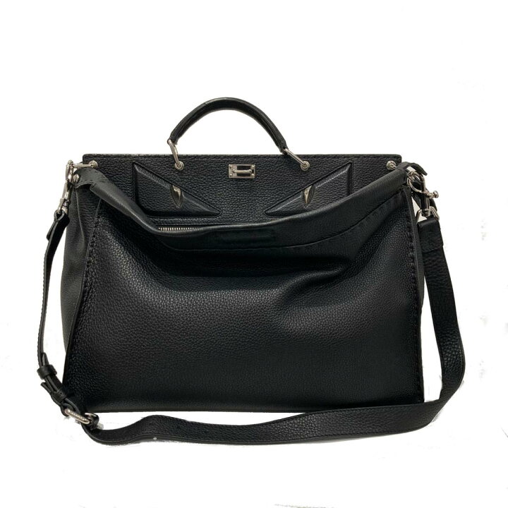 楽天市場 フェンディ Fendi ピーカブー 2wayショルダーバッグ ハンドバッグ バッグ その他 セレリア メンズ ブラック系 ブラック 7va3 8kl 中古 Brandoff銀座