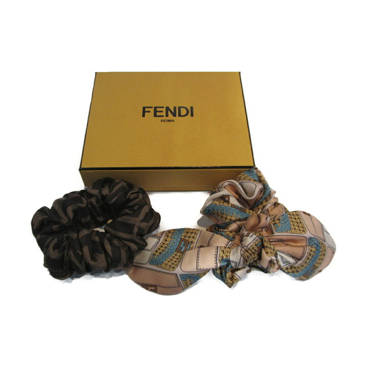 楽天市場】フェンディ FENDI シュシュ（2個セット） 衣料品 シルク 
