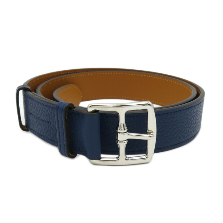 楽天市場 エルメス Hermes エトリヴィエール ベルト 衣料品 レザー トリヨンクレマンス メンズ ネイビー系 ネイビー 中古 Brandoff銀座