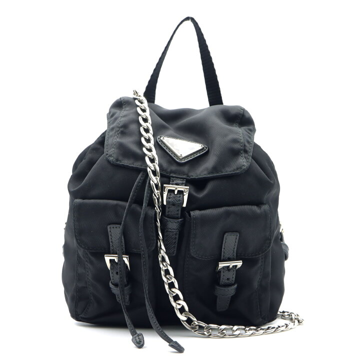 楽天市場】プラダ PRADA ミニリュック型 チェーンショルダー  