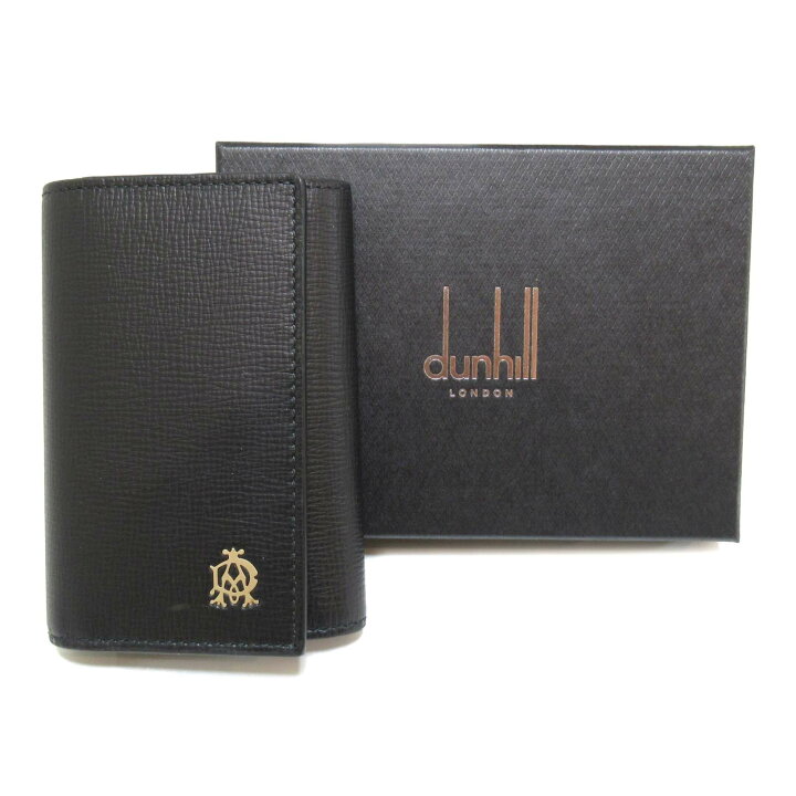 dunhill 6連キーケース ロゴプレート PVCコーティング ブラウン 楽天  