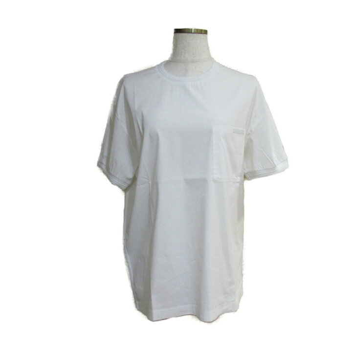 楽天市場】プラダ PRADA 半袖Tシャツ 衣料品 トップス コットン エラ  