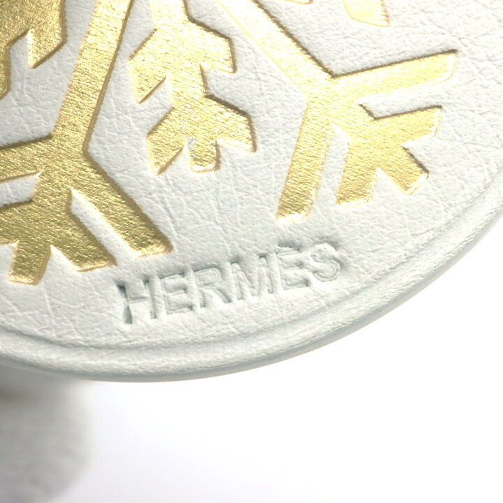 楽天市場】エルメス HERMES 雪の結晶モチーフ レザーチャーム 