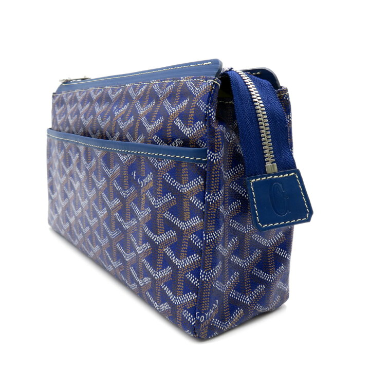楽天市場 ゴヤール Goyard ミロワールpm セカンドバッグ クラッチバッグ バッグ Pvcコーティングキャンバス メンズ ブルー系 ブルー 中古 Brandoff銀座
