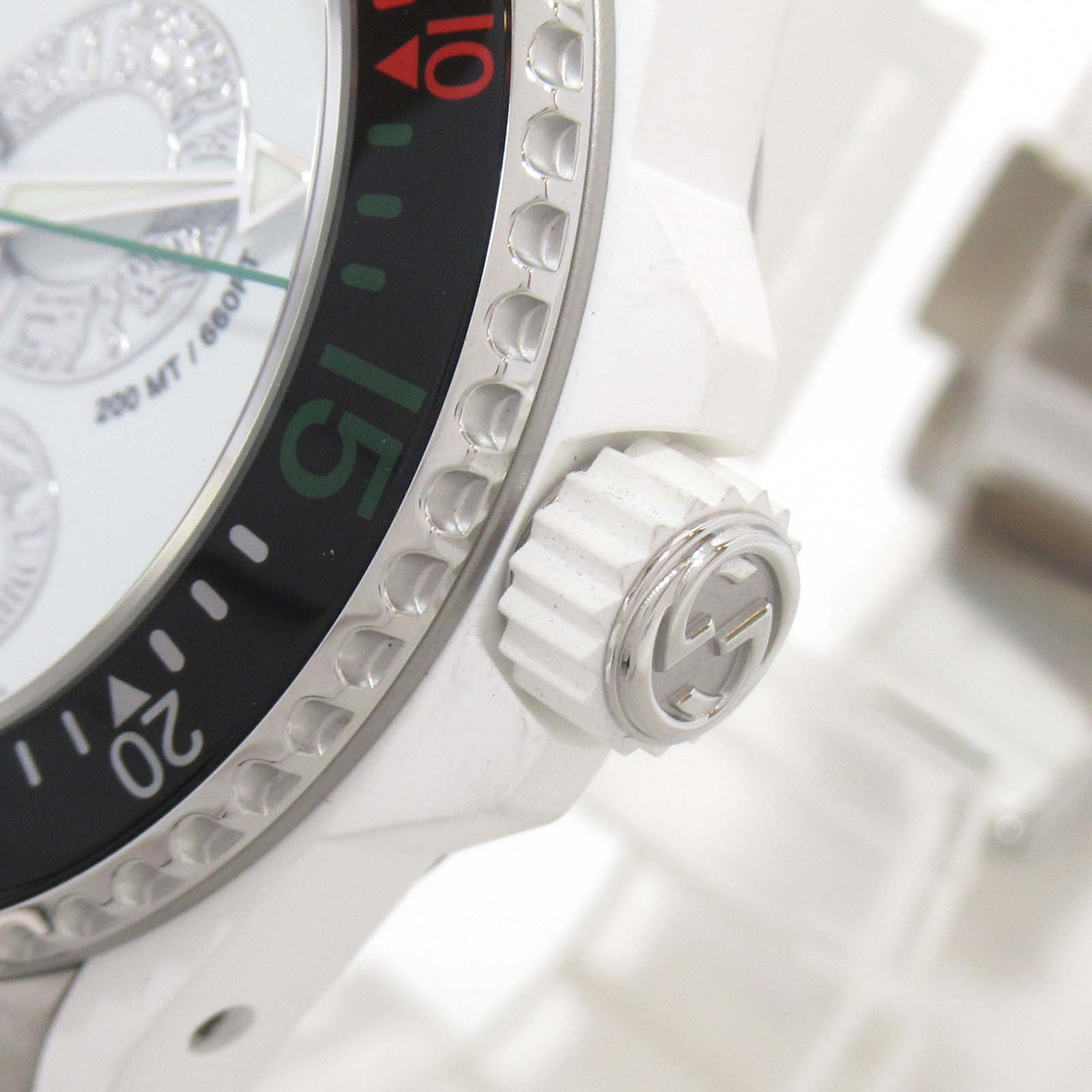 グッチ GUCCI ダイヴスネーク 腕時計 腕時計 時計 ステンレススチール ラバーベルト メンズ ホワイト系 ホワイト 136.3/YA136330  【中古】 | Brandoff銀座