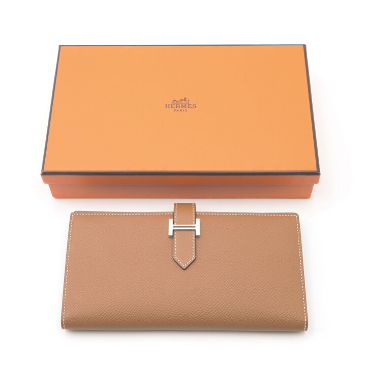 楽天市場】エルメス HERMES ベアンスフレ 二つ折長財布 財布 カーフ  