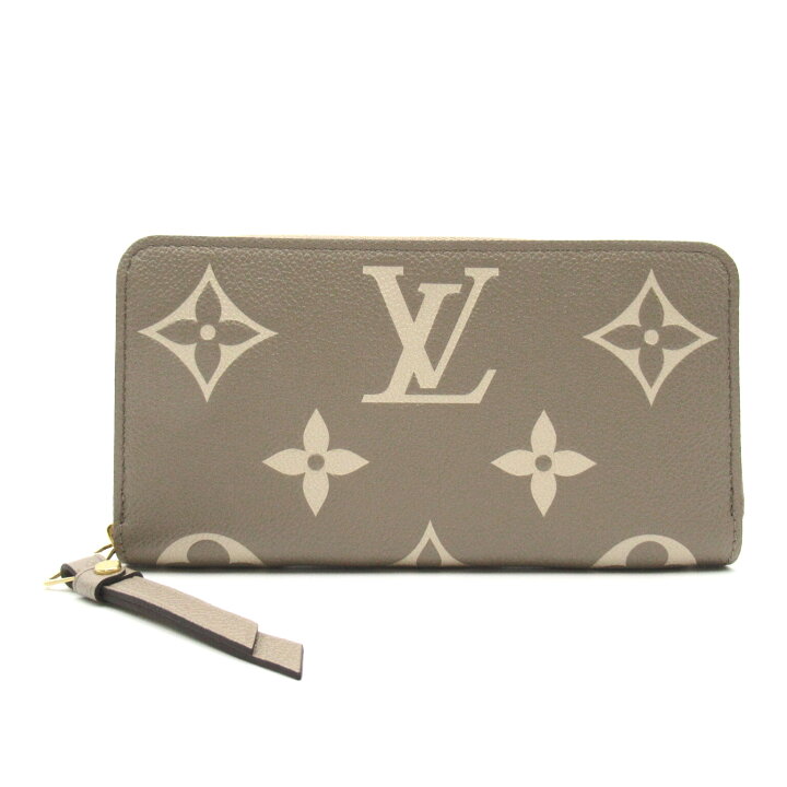 ルイ・ヴィトン LOUIS VUITTON ジッピー・ウォレット ラウンド長財布 財布 型押しレザー モノグラム・アンプラント メンズ レディース ベージュ系 トゥルトレールクレーム M69794 【中古】 | Brandoff銀座
