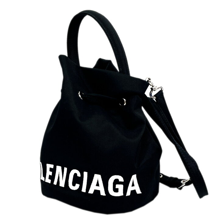 楽天市場】バレンシアガ BALENCIAGA ドローストリングバケットバッグXS