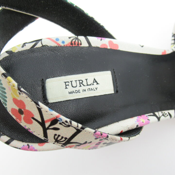 楽天市場】フルラ Furla サンダル 靴 レザー レディース ホワイト系 花 