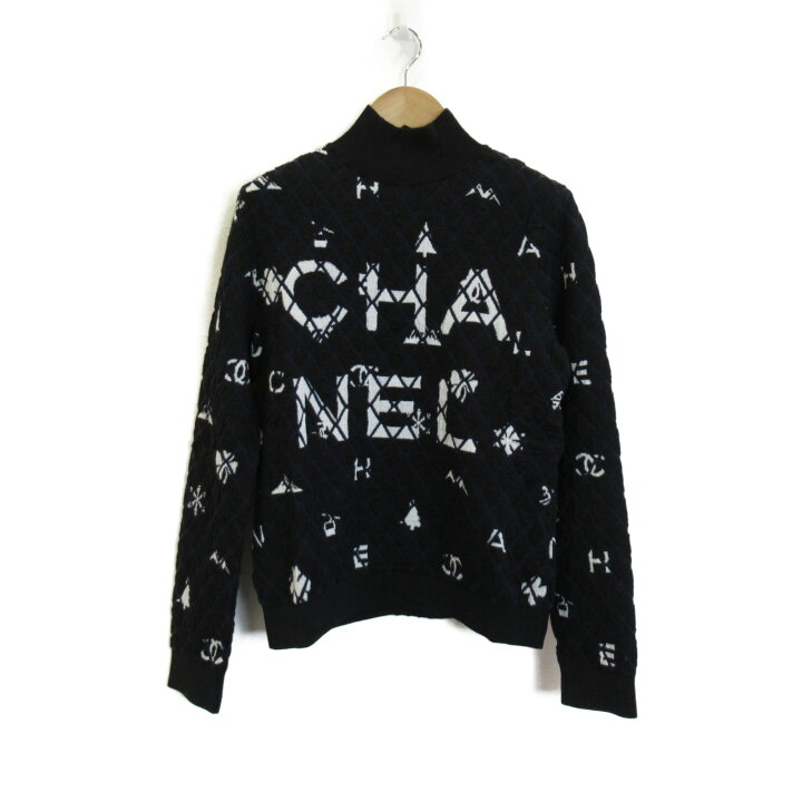 楽天市場】シャネル CHANEL 長袖ニット ロゴ ニット 衣料品 