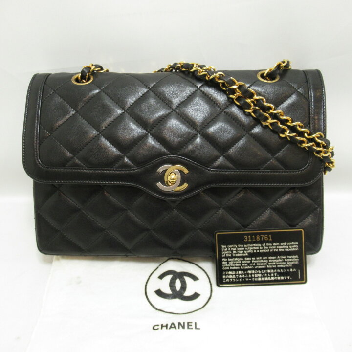 楽天市場】シャネル CHANEL マトラッセWフラップチェーンショルダー 