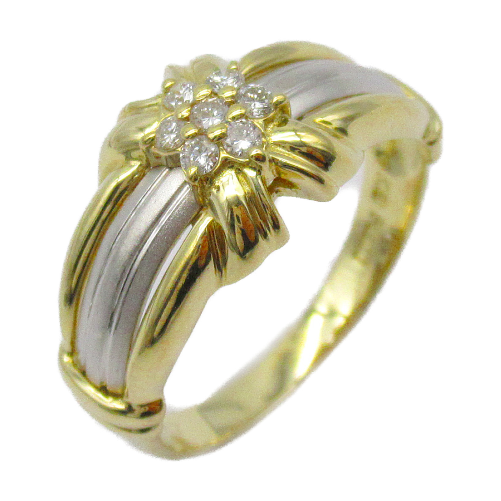 ジュエリー JEWELRY ダイヤモンド リング リング・指輪 Pt900プラチナ K18 （イエローゴールド） レディース クリア系 ダイヤ 3.9g  ブランド アクセサリー 指輪