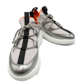 エルメス HERMES スニーカー スニーカー 靴 レザー メンズ レディース シルバー系 【中古】