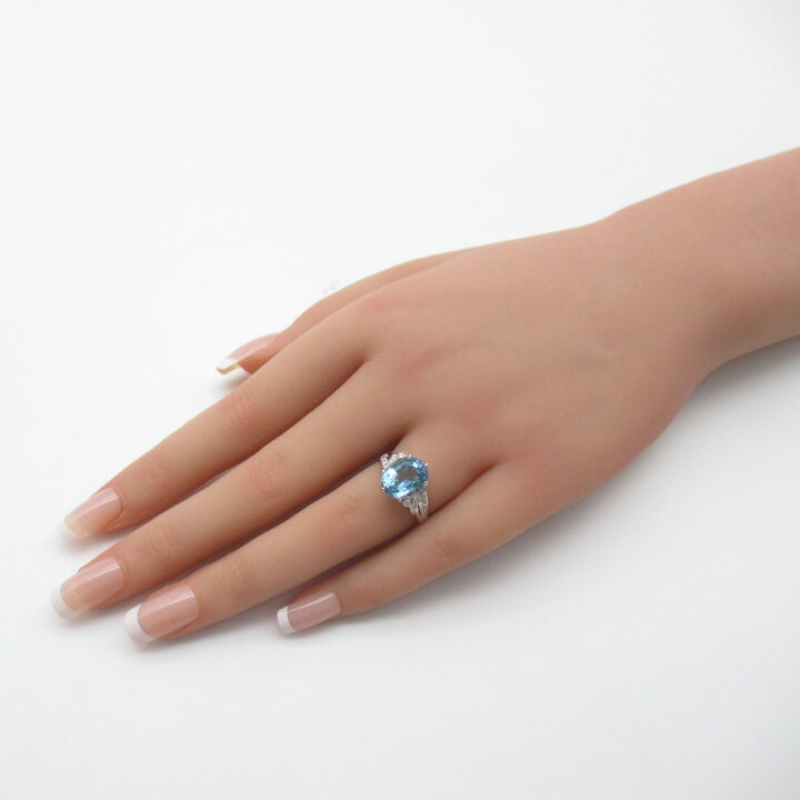 楽天市場】ミキモト MIKIMOTO アクアマリン / ダイヤモンド リング  