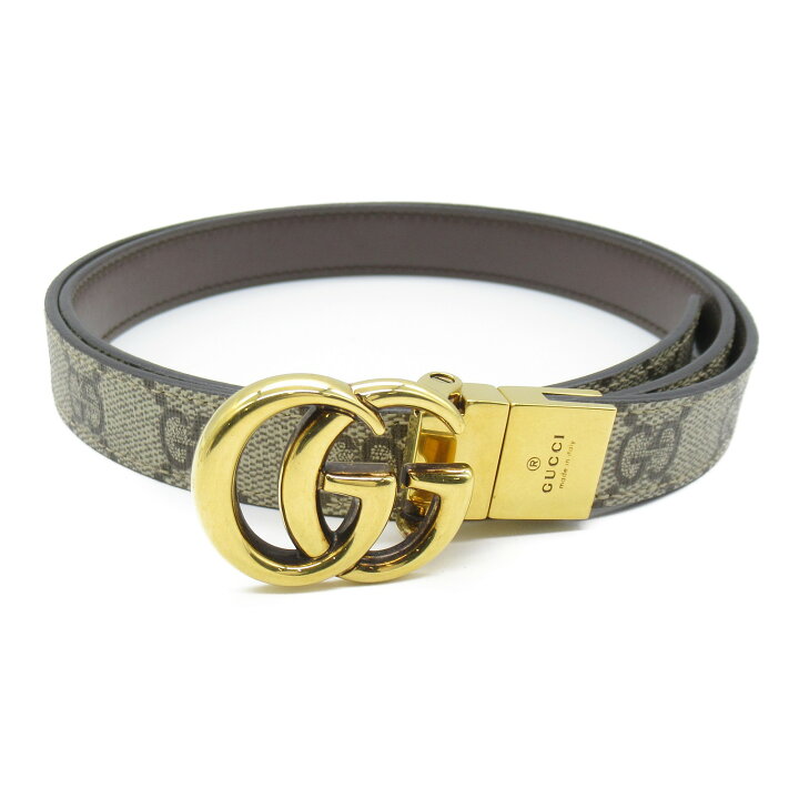 楽天市場】グッチ GUCCI GGマーモント スリムベルト ベルト 衣料品 PVC  