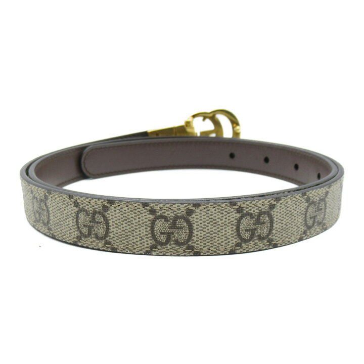 楽天市場】グッチ GUCCI GGマーモント スリムベルト ベルト 衣料品 PVC  