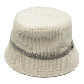 ブルネロクチネリ Brunello Cucinelli 帽子 帽子 コットン メンズ レディース ホワイト系 クリーム 【中古】