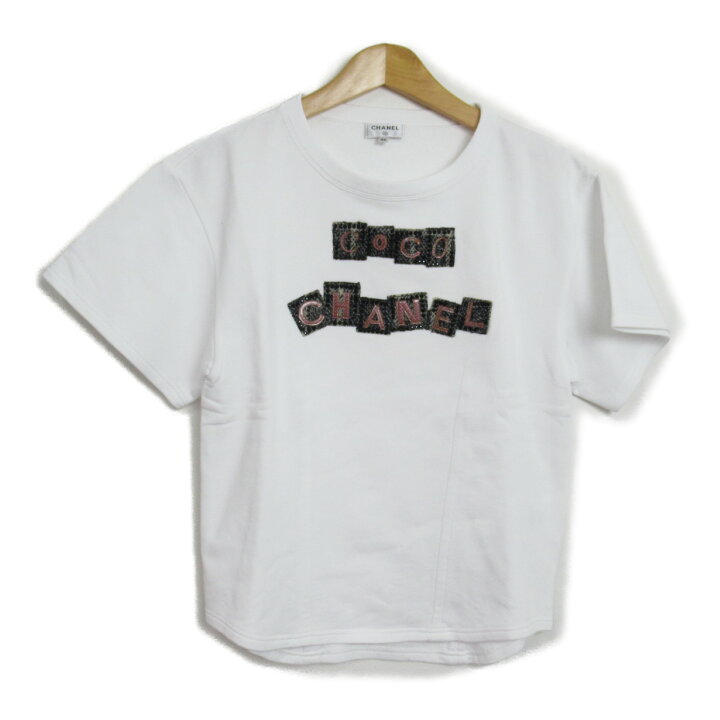 楽天市場】シャネル CHANEL スエットTシャツ 半袖Tシャツ 衣料品 