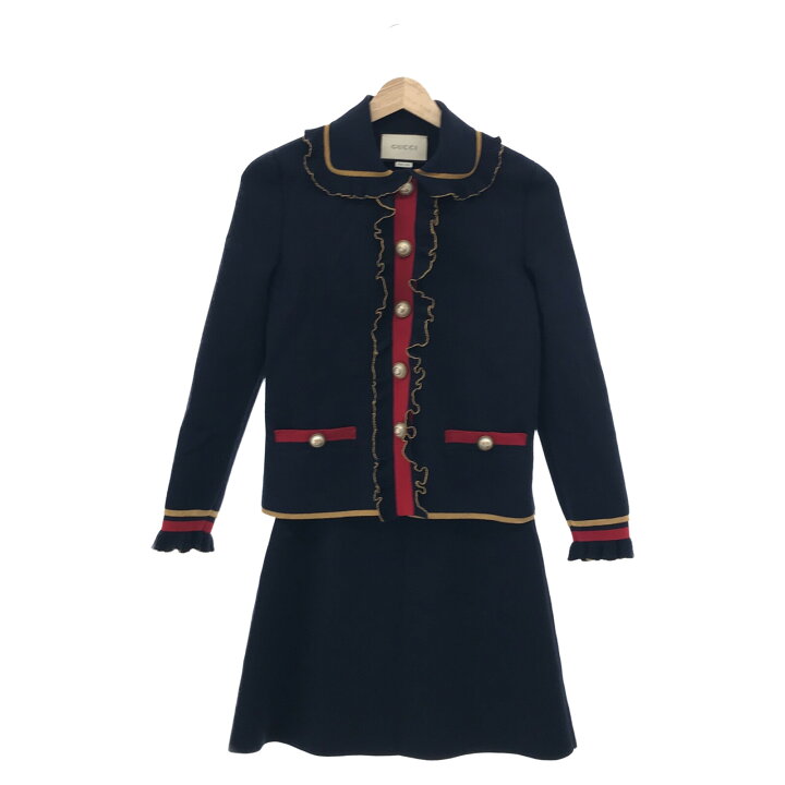 楽天市場】グッチ GUCCI ツーピース (襟付きカーディガン+スカート  