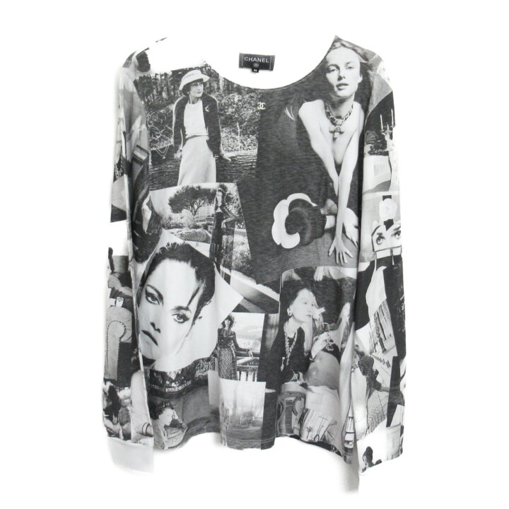 楽天市場】シャネル CHANEL ロングTシャツ 長袖Tシャツ 衣料品 