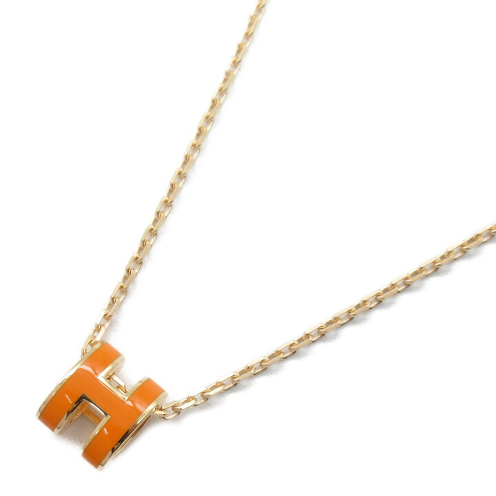 楽天市場】エルメス HERMES ポップアッシュミニ オレンジ ネックレス 