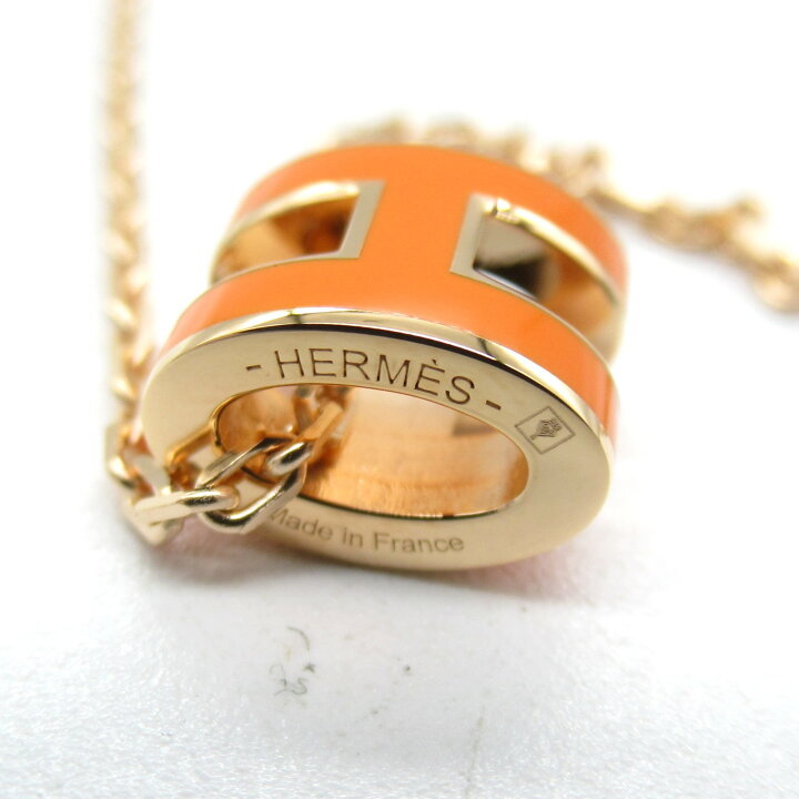 楽天市場】エルメス HERMES ポップアッシュミニ オレンジ ネックレス 