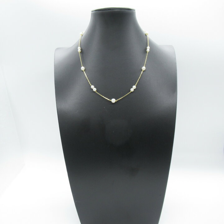 楽天市場】ミキモト MIKIMOTO パール ステーションネックレス 