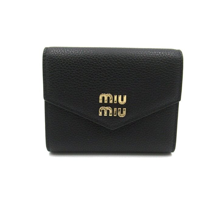 楽天市場】ミュウ ミュウ Miu Miu 三つ折り財布 三つ折り財布 財布 