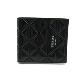 プラダ PRADA 二つ折財布 二つ折り財布 財布 レザー メンズ ブラック系 2MO5132CNVF0002 【新品】