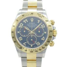 ロレックス ROLEX デイトナ ランダム番 腕時計 ウォッチ 腕時計 時計 K18（イエローゴールド） ステンレススチール メンズ ブルー系 116523 【中古】