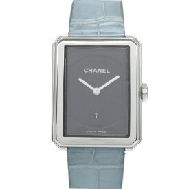 シャネル CHANEL ボーイフレンド 腕時計 ウォッチ 腕時計 時計 ステンレススチール レザーベルト レディース ブラック系 H4884 【中古】