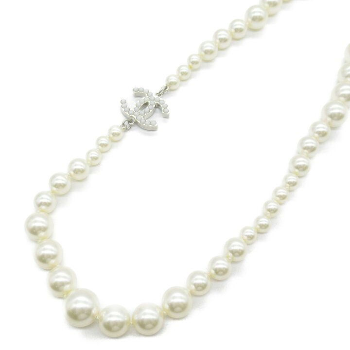 楽天市場】シャネル CHANEL パールロングネックレス ネックレス 