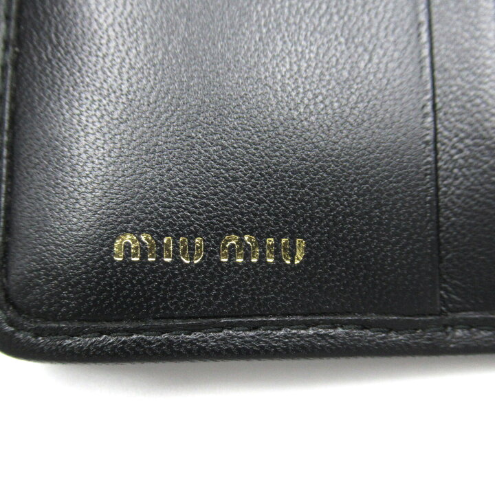 楽天市場】ミュウ ミュウ Miu Miu 三つ折財布 三つ折り財布 財布 