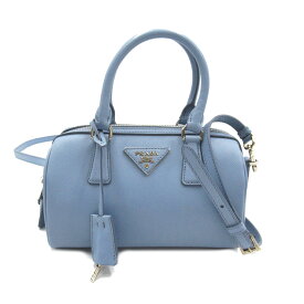 プラダ PRADA 2wayミニボストン 2wayショルダーバッグ バッグ サフィアーノレザー レディース ブルー系 BL846Y 【中古】