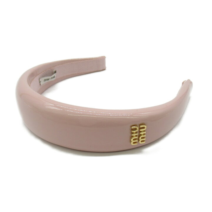 楽天市場】ミュウ ミュウ Miu Miu パテントレザー ヘッドバンド 衣料品 