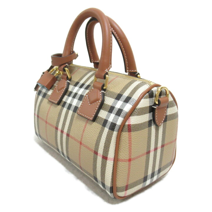 楽天市場】バーバリー BURBERRY ミニ チェック ボウリングバッグ 