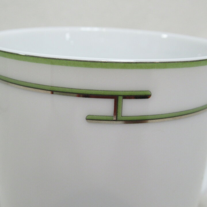 HERMES エルメス リズム グリーン マグカップ【中古】