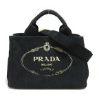 プラダ PRADA カナパ2wayトートバッグ トートバッグ バッグ キャンバス レディース ブラック系 【中古】