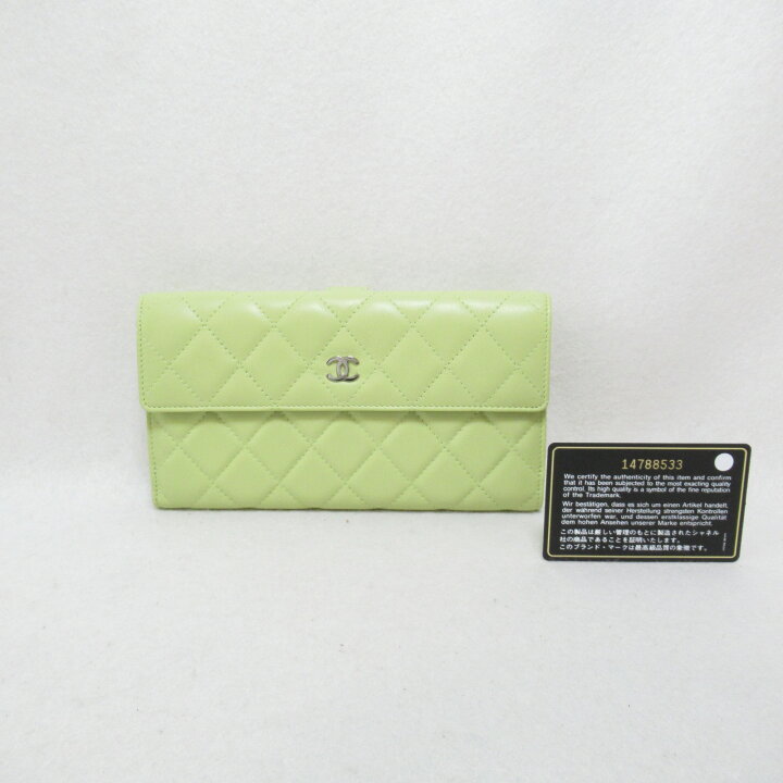 楽天市場】シャネル CHANEL マトラッセWホック長財布 二つ折り長財布 