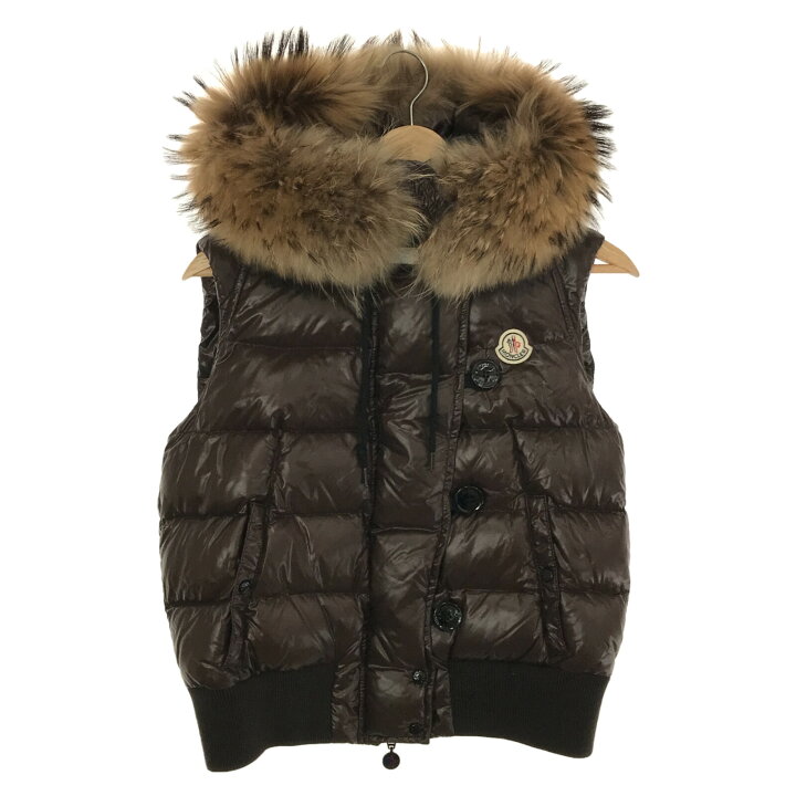 楽天市場】モンクレール MONCLER ダウンベスト・ファー付き ダウン 