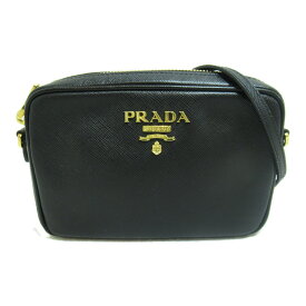 プラダ PRADA ショルダーバッグ ショルダーバッグ バッグ サフィアーノレザー レディース ブラック系 【中古】