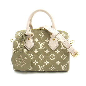 ルイ・ヴィトン LOUIS VUITTON スピーディ・バンドリエール20 2wayショルダーバッグ バッグ レザー モノグラム・アンプラント レディース カーキ系 / ホワイト系 M46118 【中古】