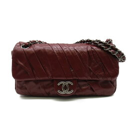 シャネル CHANEL チェーンショルダーバッグ ショルダーバッグ バッグ カーフ（牛革） レディース レッド系 【中古】