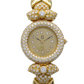 クイーン Queen 時計 12P/ダイヤベゼル 腕時計 時計 K18（イエローゴールド） レディース ゴールド系 不明 【中古】