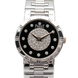 ピアジェ PIAGET ダンサーエト 12Pダイヤ 腕時計 時計 K18WG（ホワイトゴールド） レディース ブラック系 80563K81 【中古】