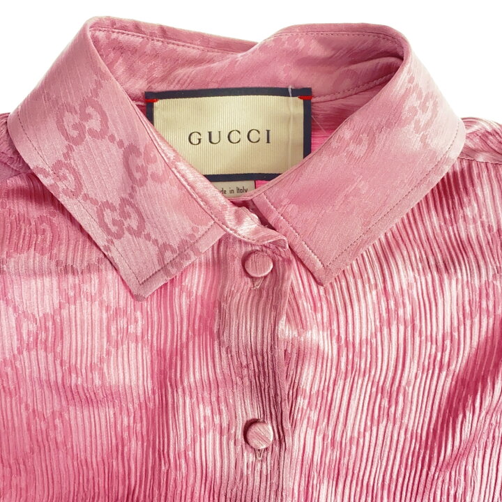 楽天市場】グッチ GUCCI シャツ 長袖シャツ 衣料品 トップス シルク 